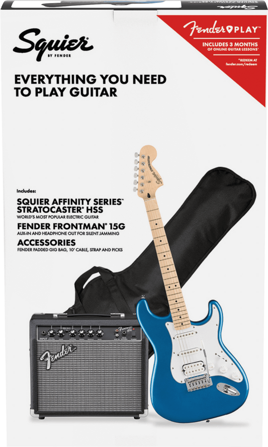 Squier Affinity Series™ Stratocaster® HSS Pack Lake Placid Blue