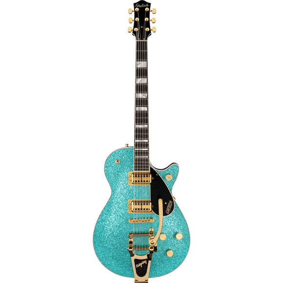 GRETSCH G6229TG LIMITED E DITION PLAYERS EDITION SPARKLE JET™ BT WITH BIGSBY® AND GOLD HARDWARE OCEAN TURQUOISE SPARKLE
