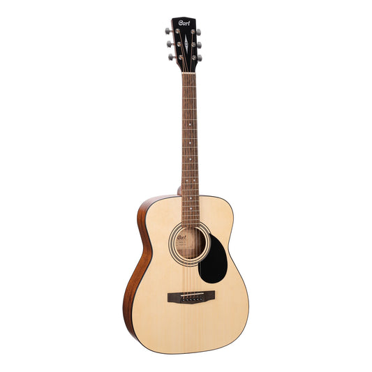 Cort AF510 Acoustic Folk Guitar, Natural w/ Bag