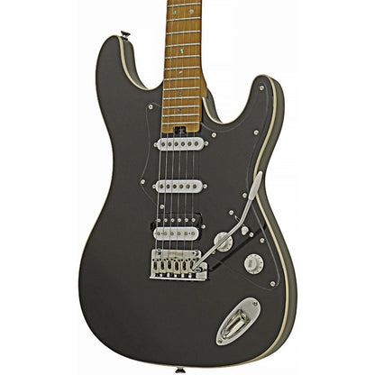 Aria 714-DG Fullerton Tribute Collection Electric Guitar in Black Pickups: 2 x Single Coil/1 x Humbucking