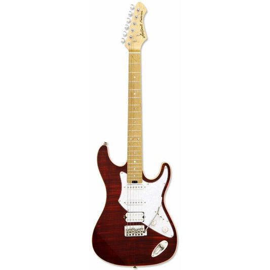 Aria 714-MK2 Fullerton Series Electric Guitar in Ruby Red Pickups: 2 x Single Coil/1 x Humbucking