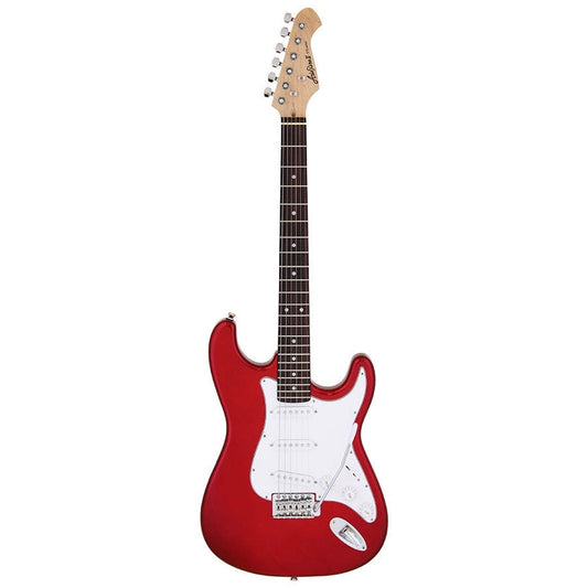 Aria STG-003 Series Electric Guitar in Candy Apple Red Pickups: 3 x Single Coil