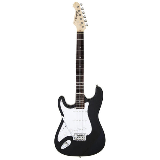 Aria STG-003 Series Left-Handed Electric Guitar in Black Pickups: 3 x Single Coil