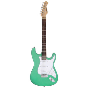 Aria STG-003 Series Electric Guitar in Surf Green Pickups: 3 x Single Coil