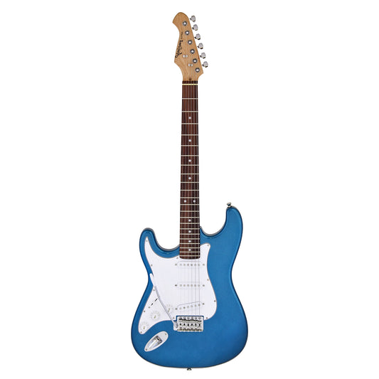 Aria STG-003 Series Left-Handed Electric Guitar, Metallic Blue