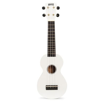 Mahalo MR1 Rainbow Series Soprano Ukulele, White