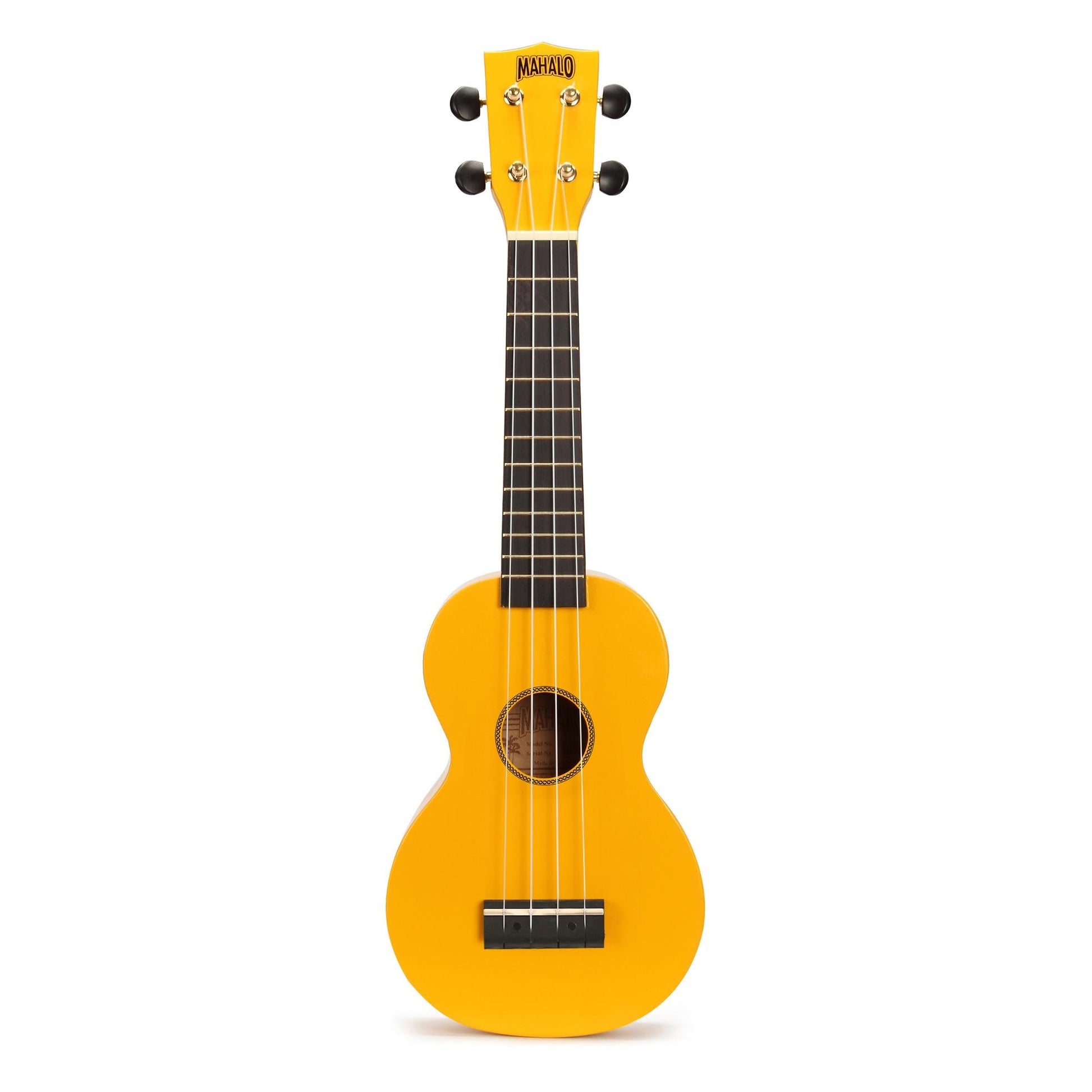 Mahalo MR1 Rainbow Series Soprano Ukulele, Yellow