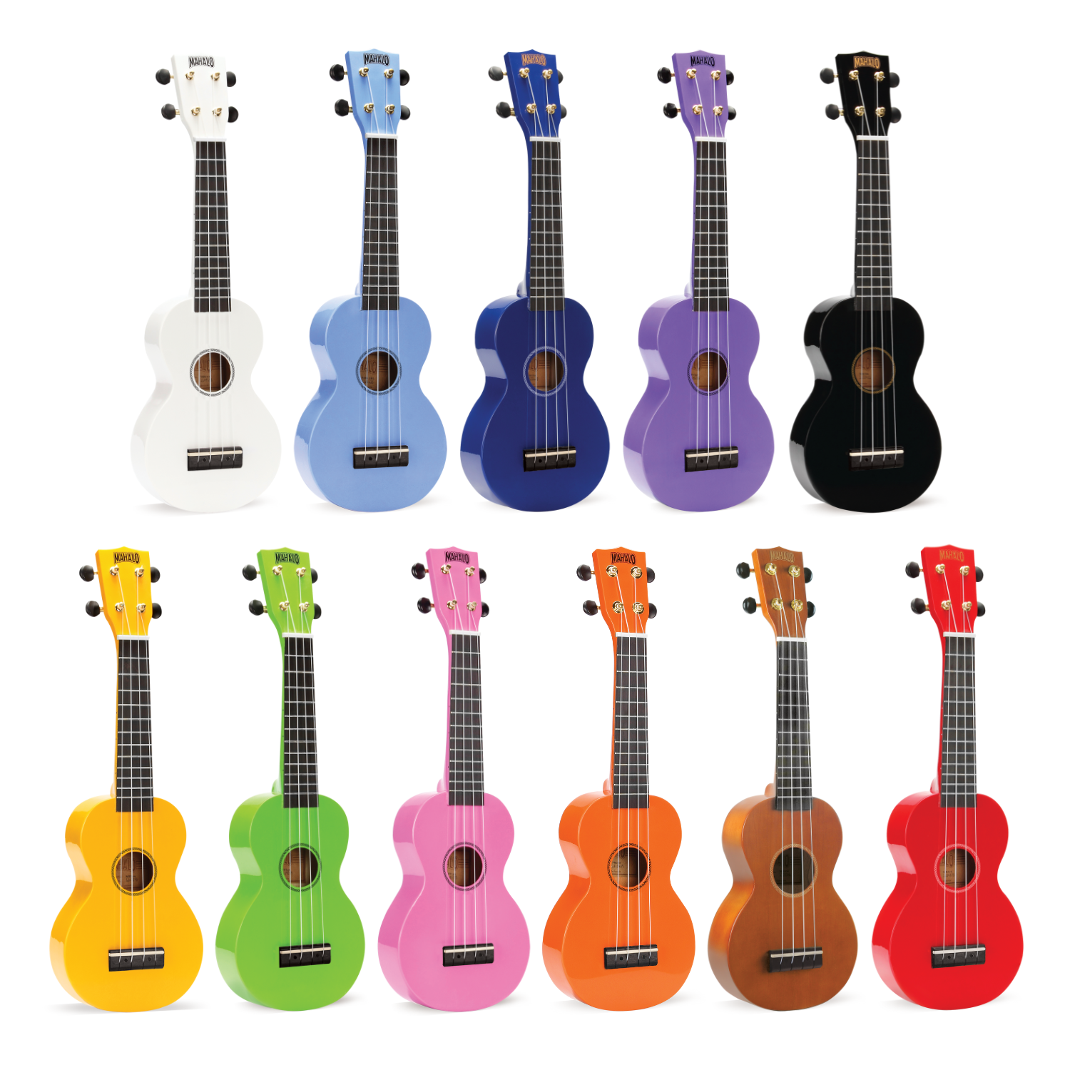 Mahalo Rainbow Series Ukuleles