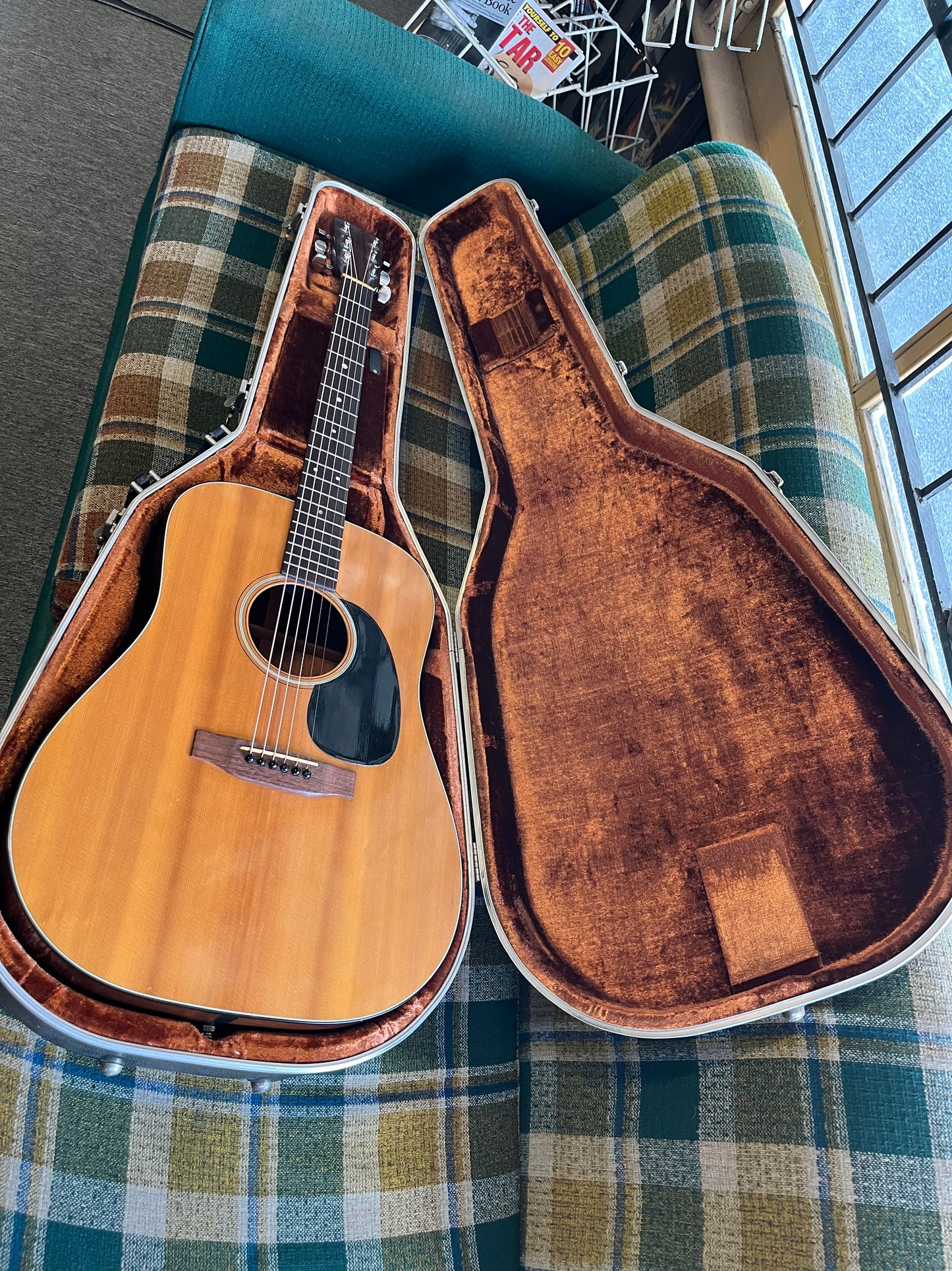 Martin 1980 D18 with Martin Gold Plus pickup in Hard case.