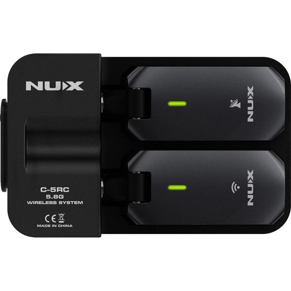 NU-X C5RC Deluxe Digital 5.8GHz Wireless Instrument System with Portable Power Charge Case