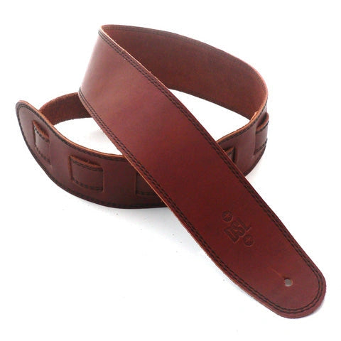 DSL 2.5" Single Ply Maroon/Black Stitch SGE25-16-1 Strap