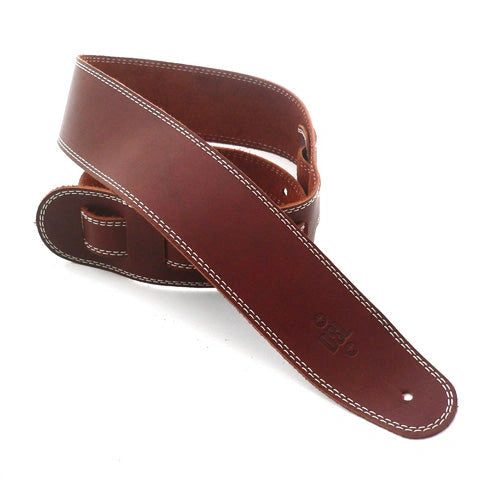 DSL 2.5" Single Ply Maroon/Beige Stitch SGE25-16-3 Strap